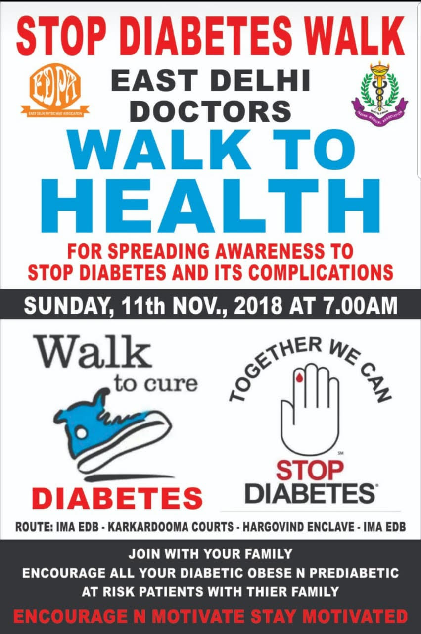 East Delhi Physicians Association ® » Stop Diabetes Walk